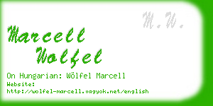marcell wolfel business card